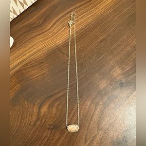 Pink and gold kendra scott necklace